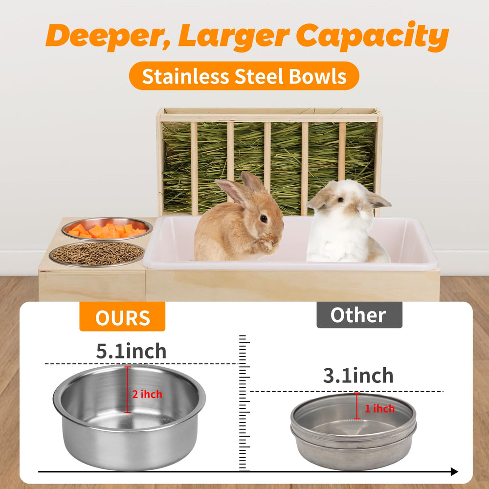 LUCKYBOPAN sturdy wood construction supports daily small-animal use