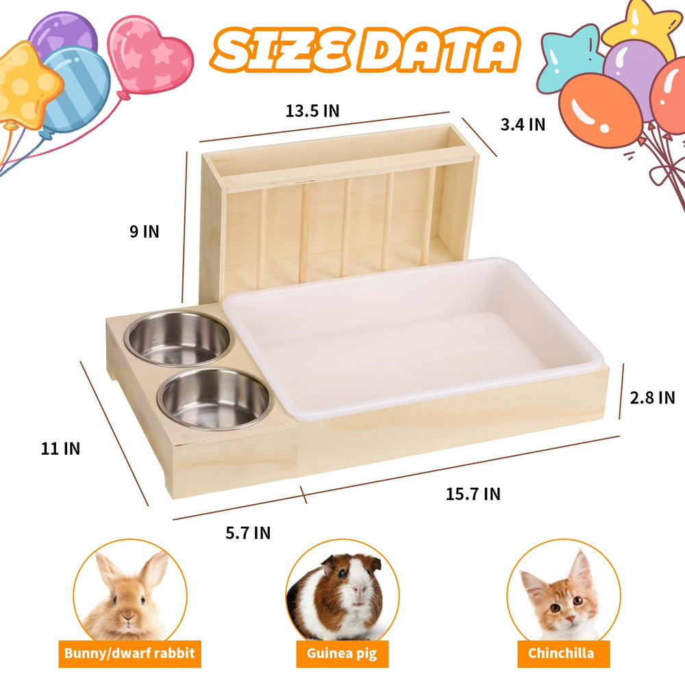 LUCKYBOPAN upgraded hay capacity keeps pets fed longer and reduces refills