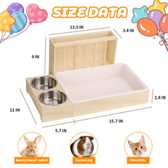 LUCKYBOPAN upgraded hay capacity keeps pets fed longer and reduces refills