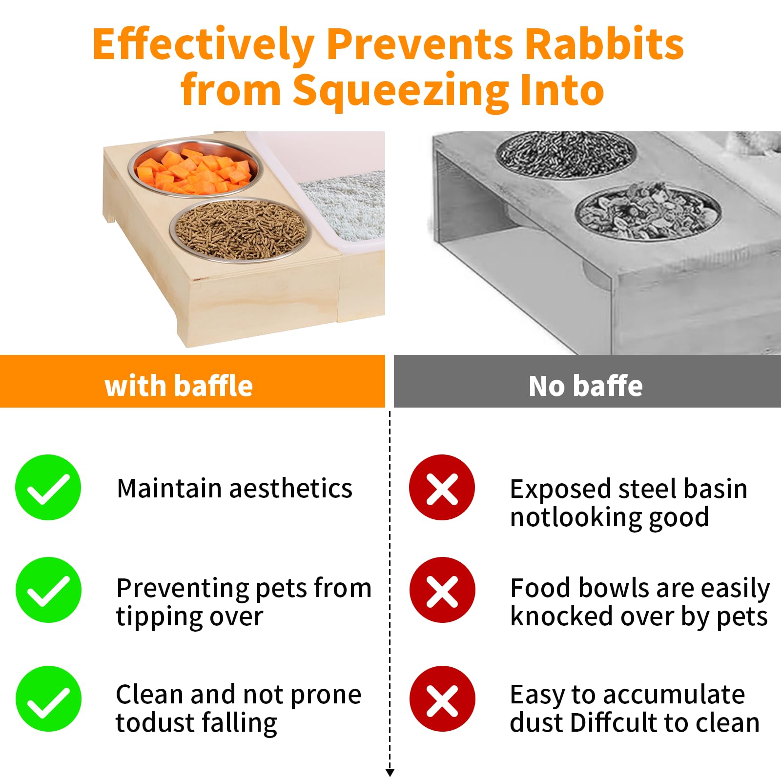 LUCKYBOPAN versatile hay feeder doubles as bed and litter area