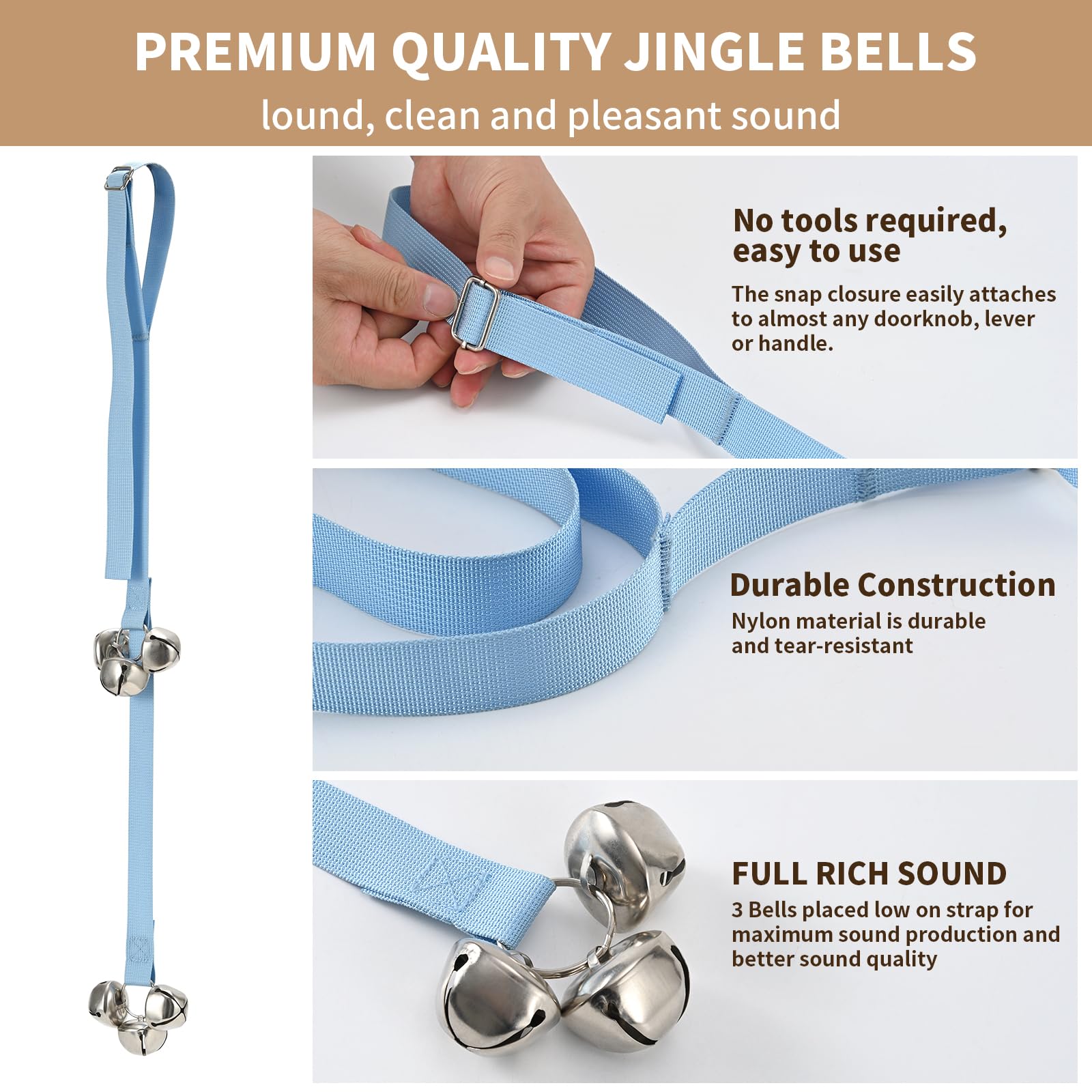 Luckyiren pink door bell packaging highlighting simple training solution
