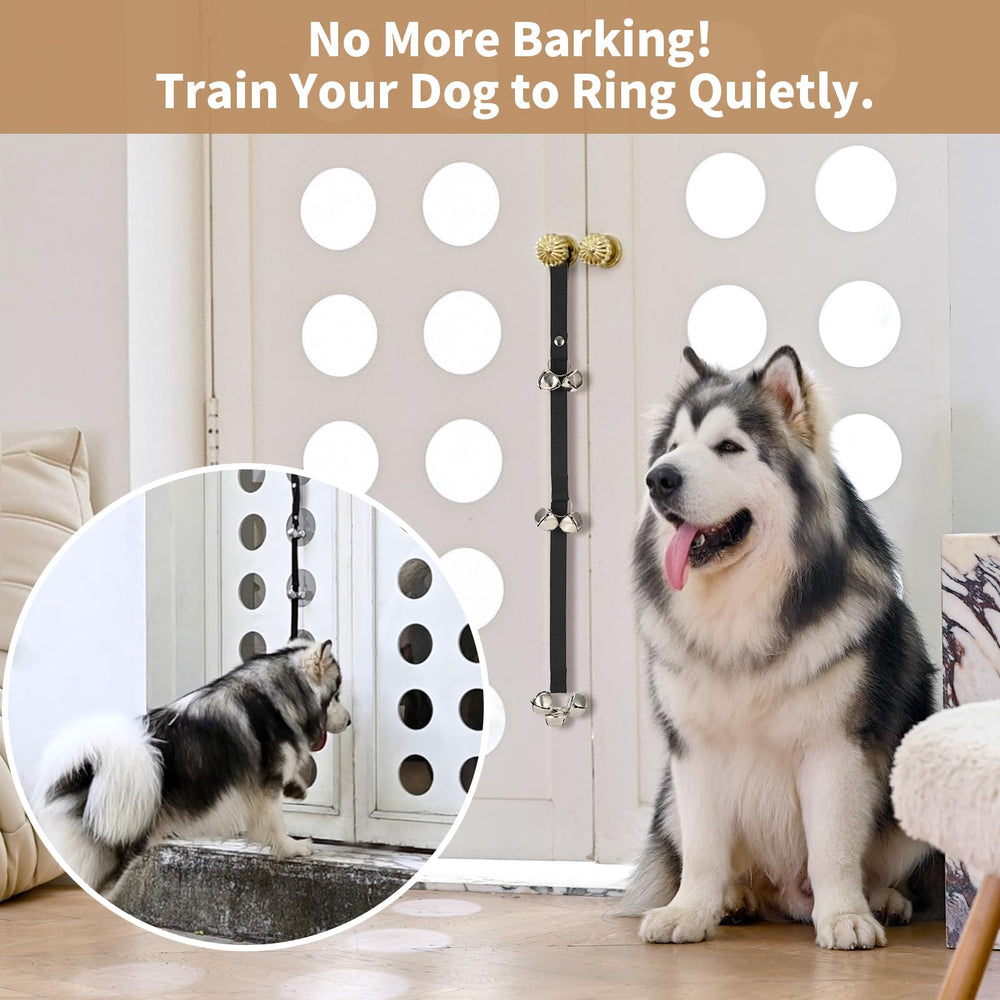 Luckyiren puppy bells potty-training use scene encourages outside trips with a gentle cue.