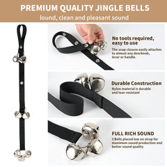 Luckyiren upgraded puppy bells plating closeup emphasizes durable finish for daily use.