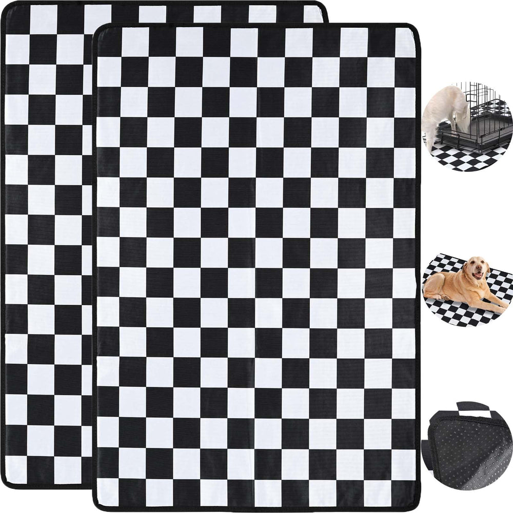 Luckyiren washable puppy pee pad four-layer top-detail highlighting durability and spill containment