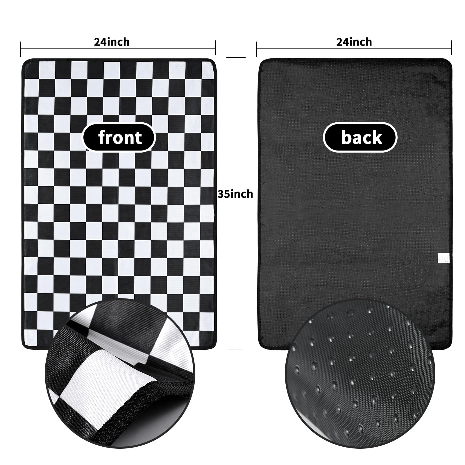 Luckyiren washable puppy pee pad leak-proof layer protects floors and furniture from accidents