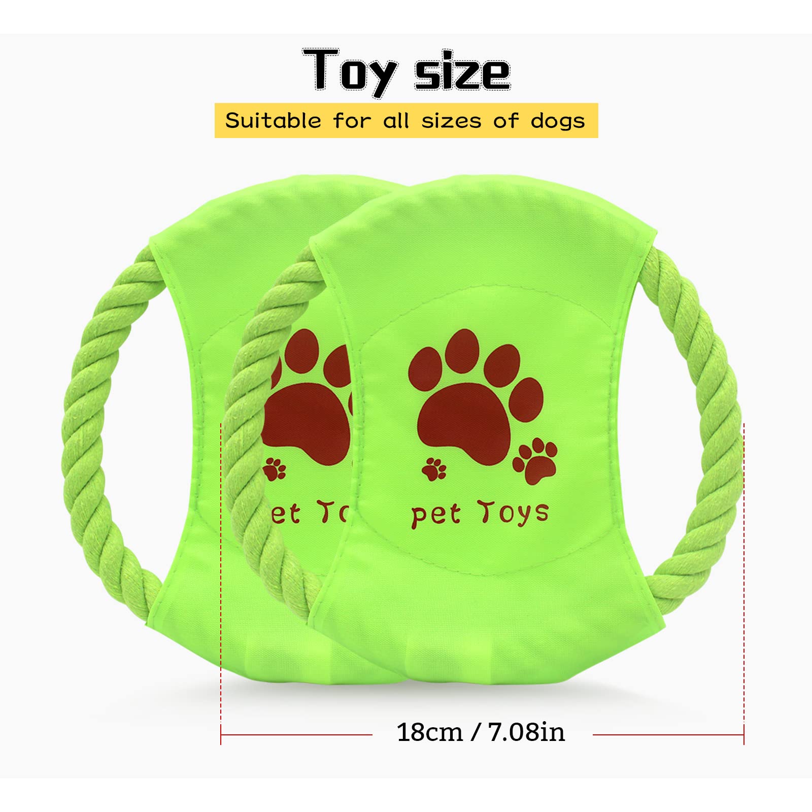 LuckyOpt green cotton rope teether supports gentle teething and oral interaction.
