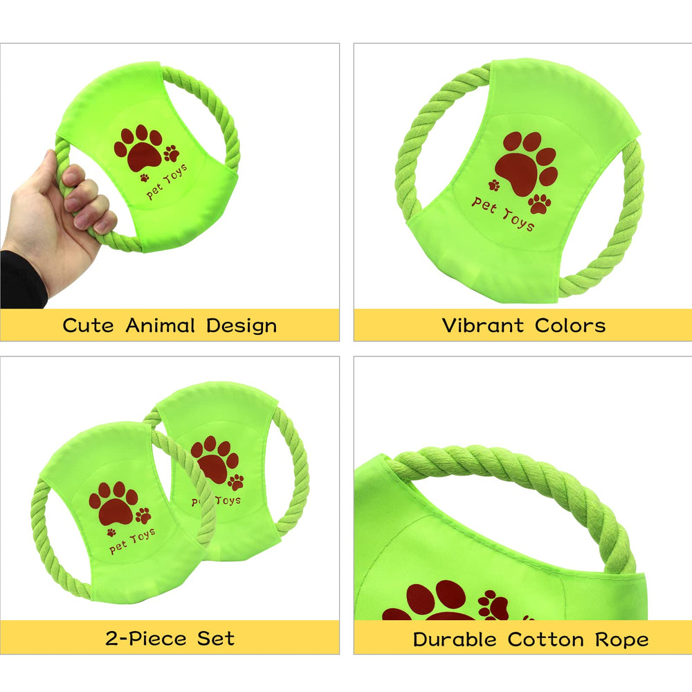 LuckyOpt suitable for small and medium dogs during interactive fetch and tug sessions.