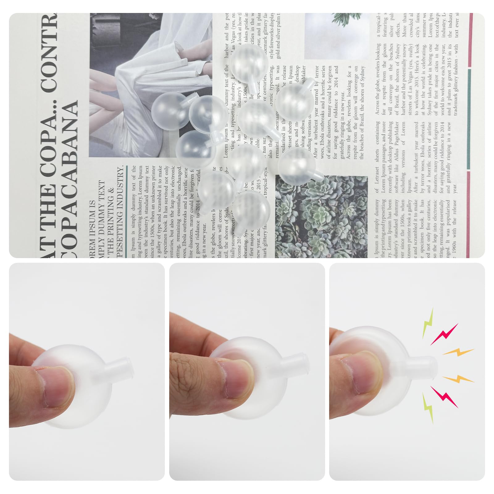 LuckyOpt plush toy sounder 30mm closeup highlights clear loud squeak for repairs