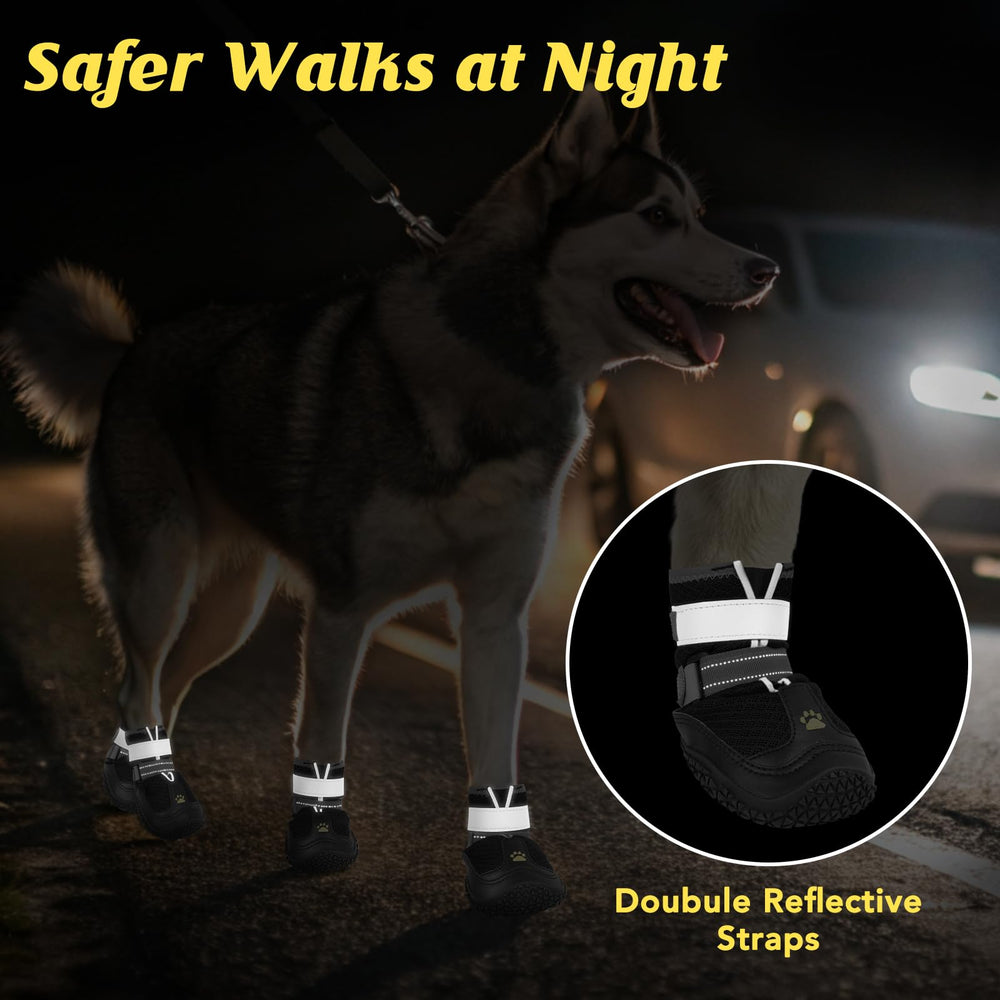 LUCKYPAW 360° anti-slip inner lining keeps booties on during active play.