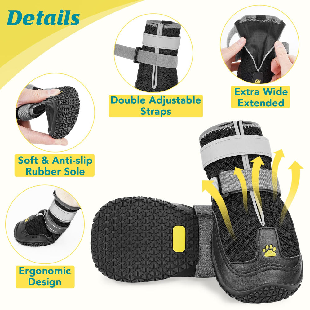 LUCKYPAW reflective straps boost night visibility during evening walks.