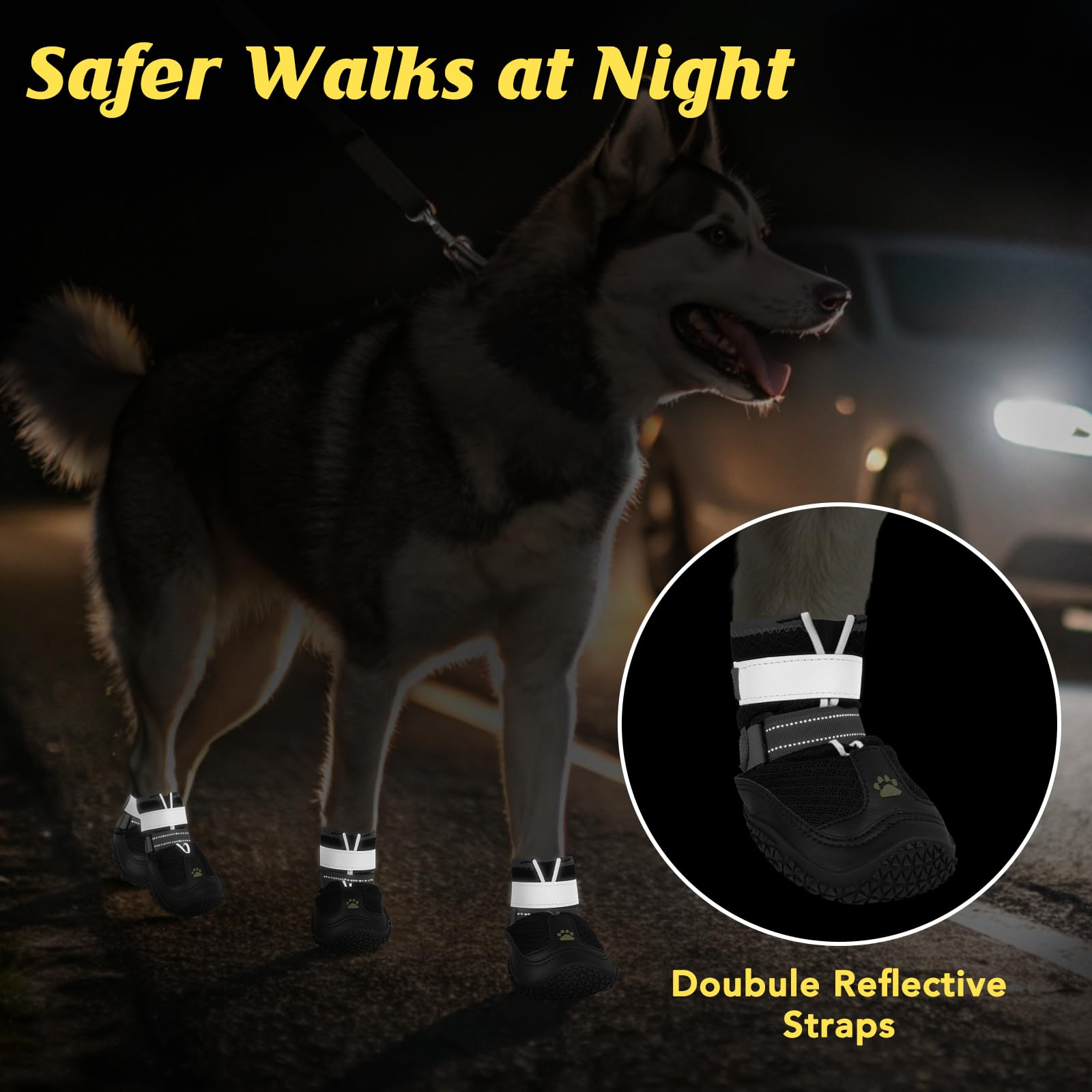 LUCKYPAW not-fully-waterproof toe guards enable light moisture protection and quick on-the-go use.