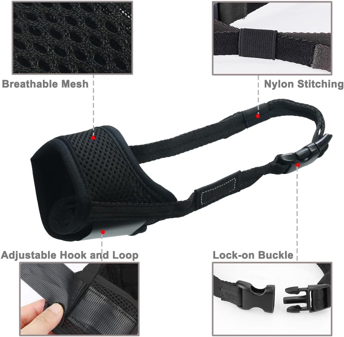 LUCKYPAW muzzle design allows drinking and panting while wearing.