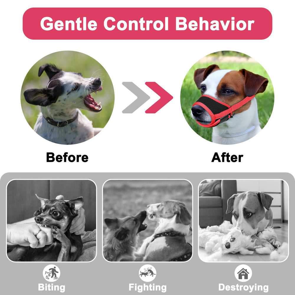 LUCKYPAW soft, lightweight muzzle enables easy outdoor walks.