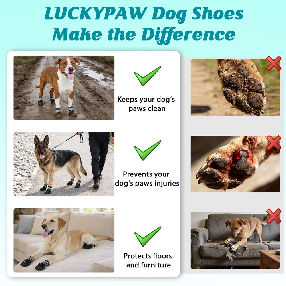 LUCKYPAW botas con tracción para interiores y exteriores.
