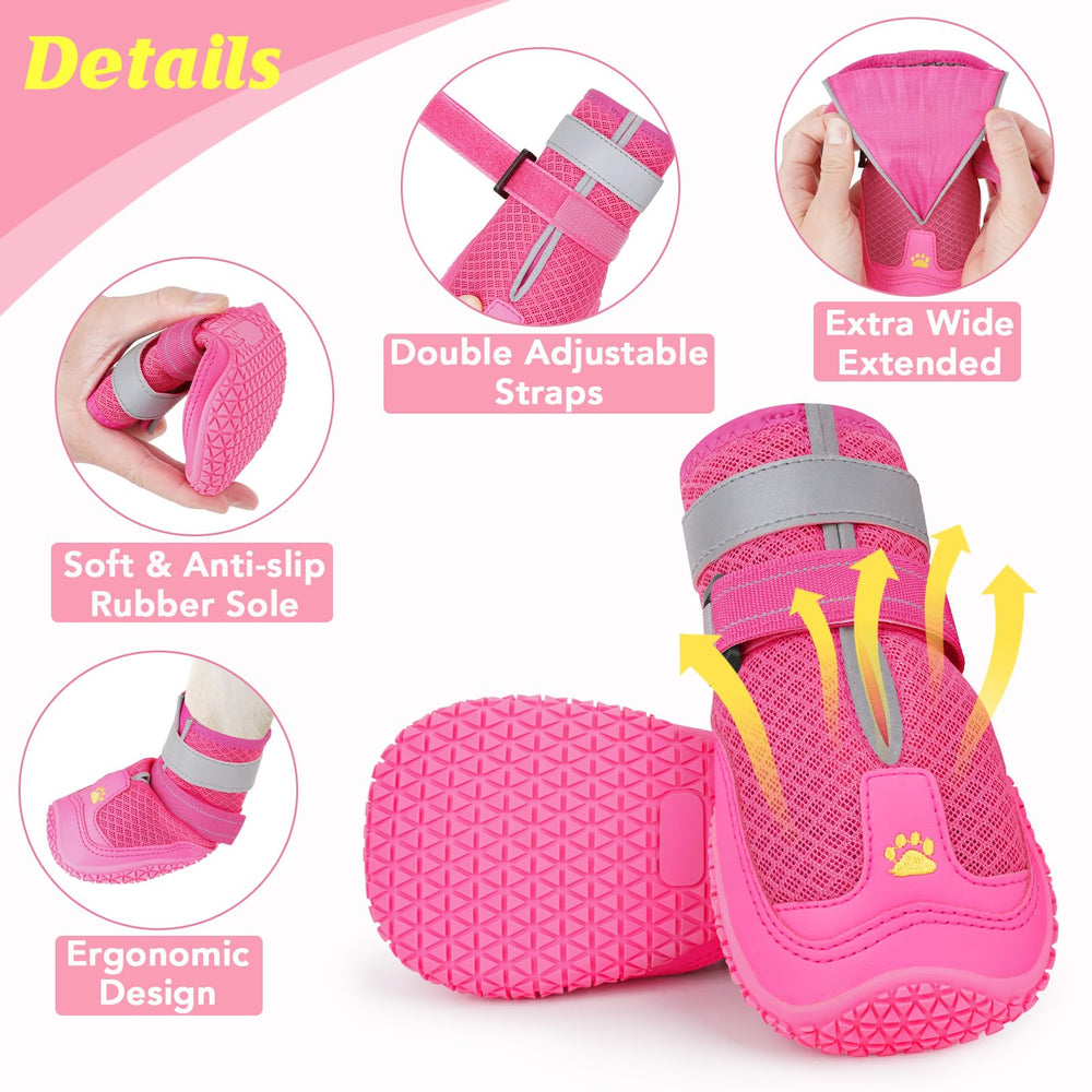 LUCKYPAW zapatos-perro-uso-exterior, ideal para caminatas y senderismo ligero.