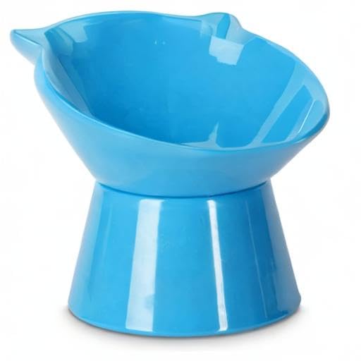LuckyPots for-adult-kitten-blue bowl suitable for growing pets.