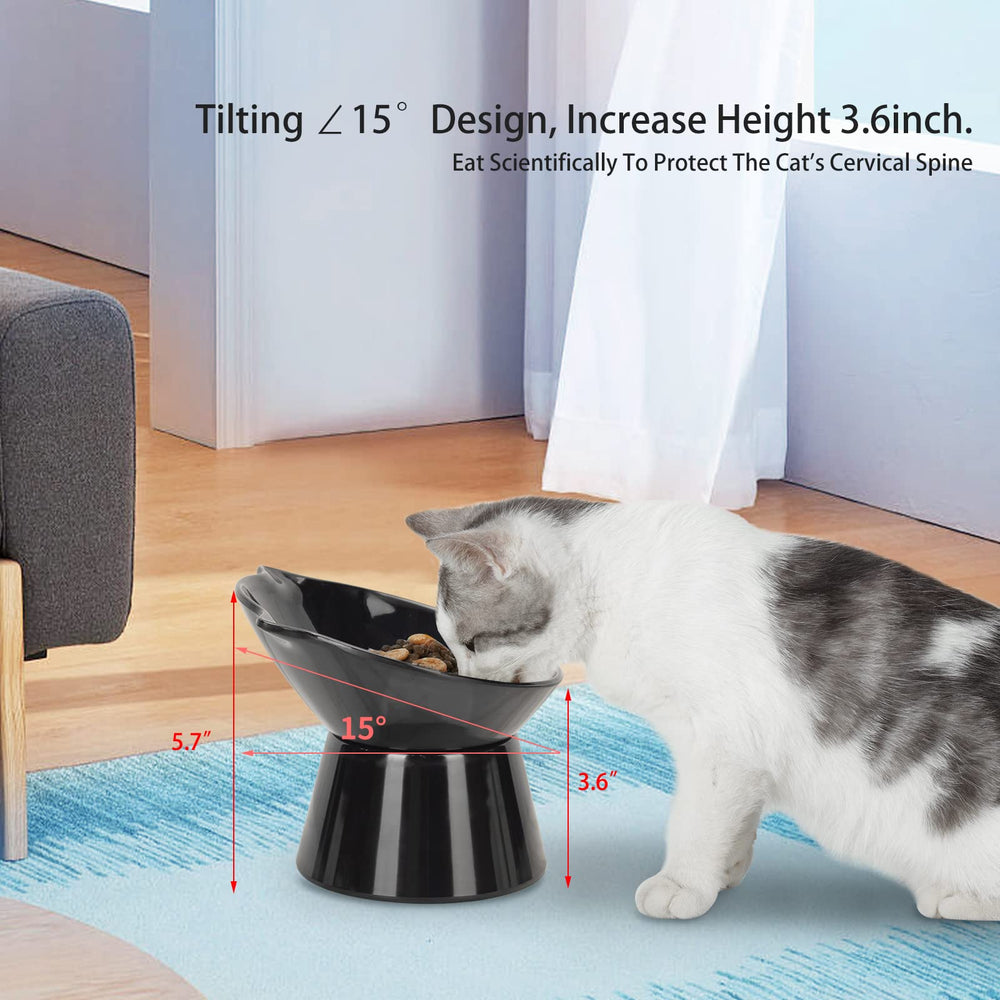 LuckyPots spine-protection oriented raised bowl supports comfortable swallowing and joint relief.