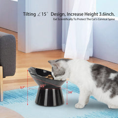 LuckyPots spine-protection oriented raised bowl supports comfortable swallowing and joint relief.