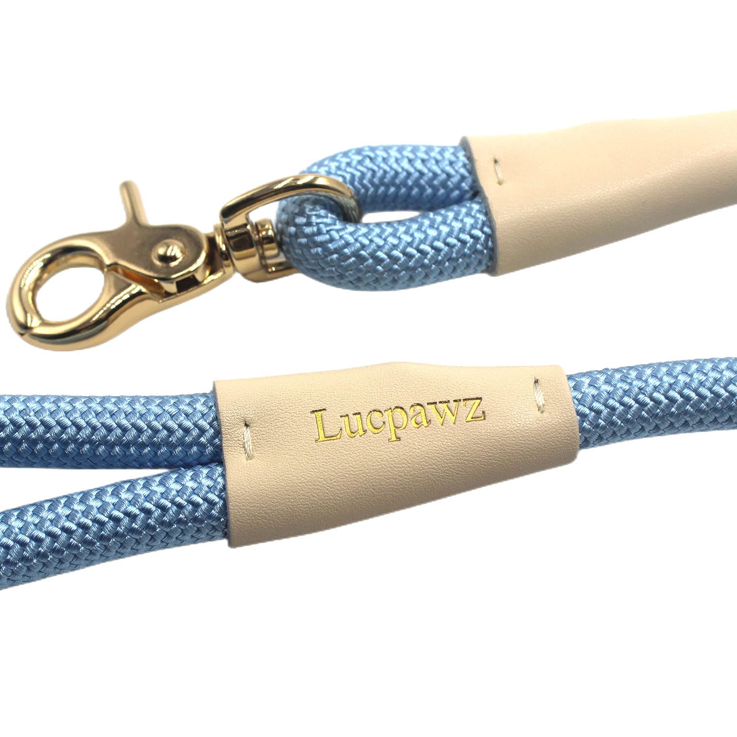 Lucpawz British-Style Snap Leash braided design supports comfortable, controlled walks.