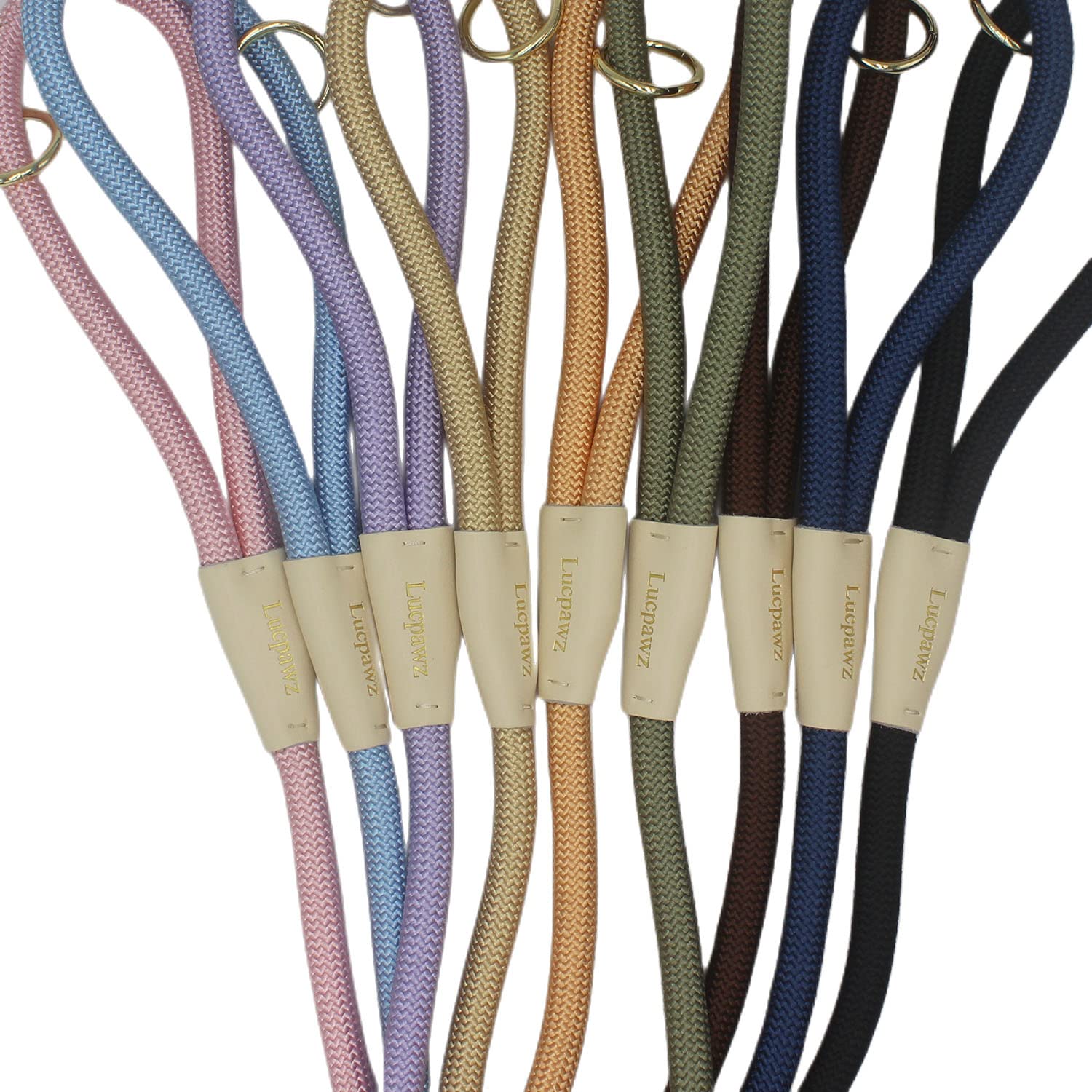Lucpawz Lobster Snap Leash soft handle close-up for comfortable grip.