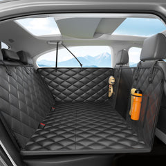 Lufebut dog car seat cover back seat extender protects upholstery during family trips