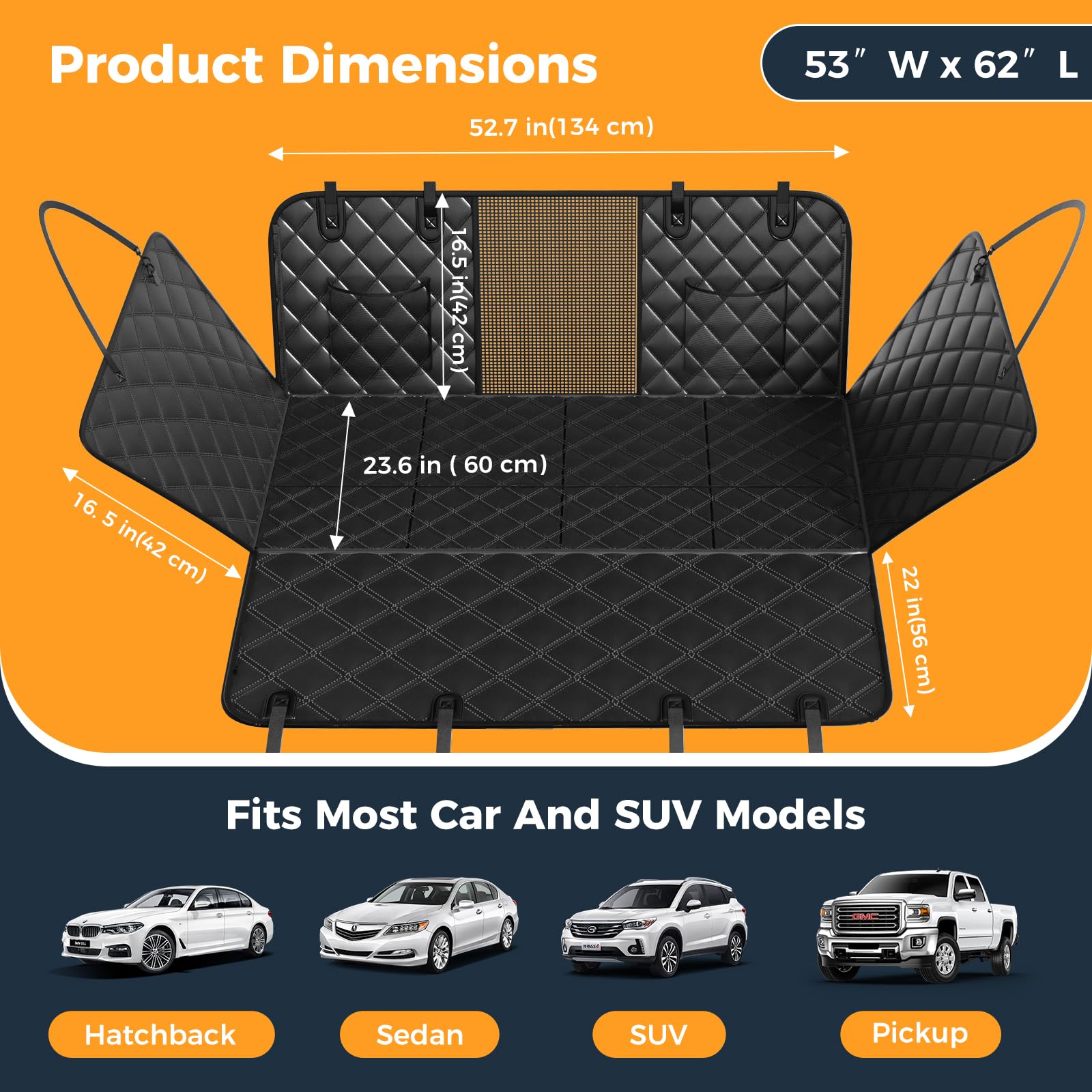 Lufebut non-slip EVA backing prevents sliding for safer rides