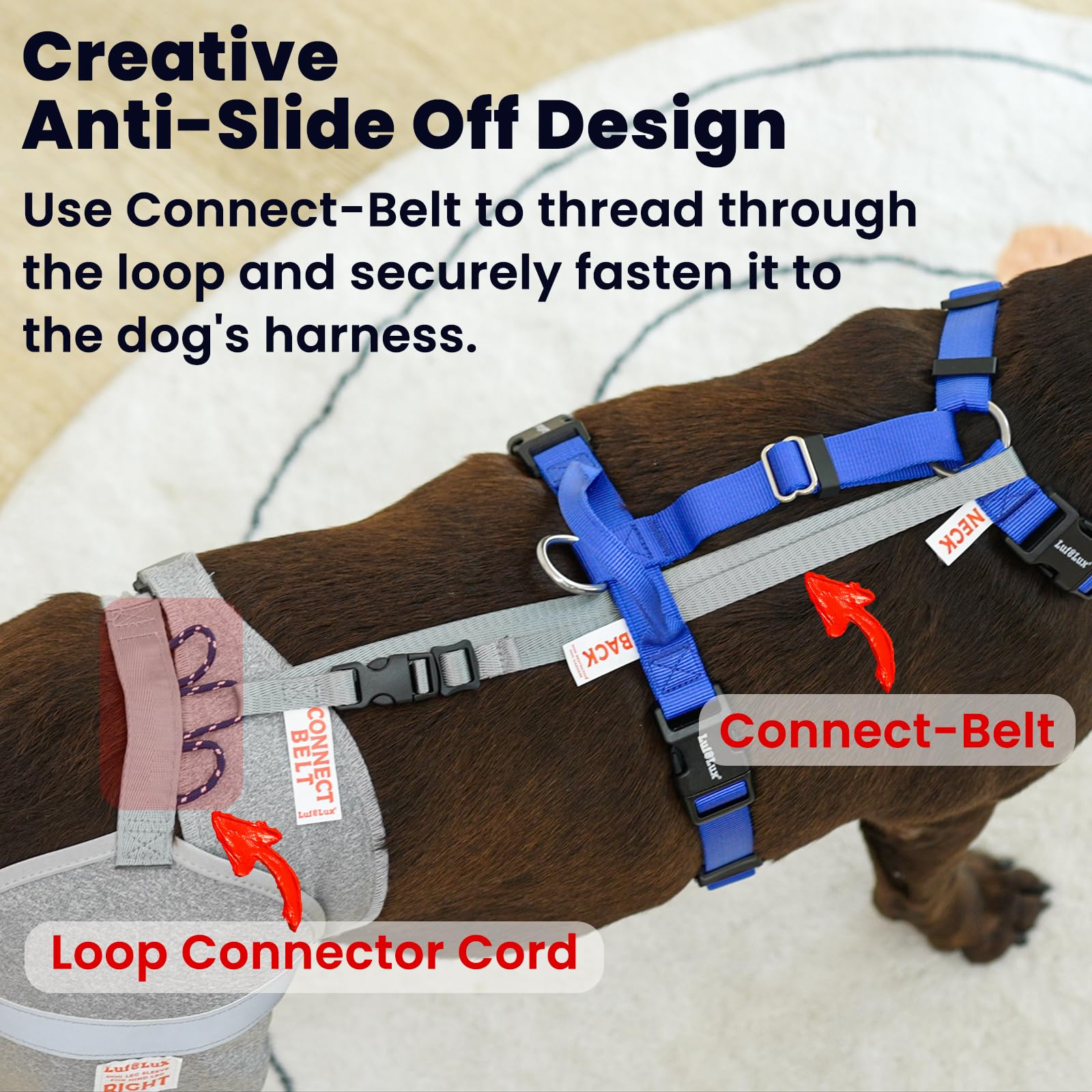 LufeLux dog leg sleeve is machine washable for easy long-term care.