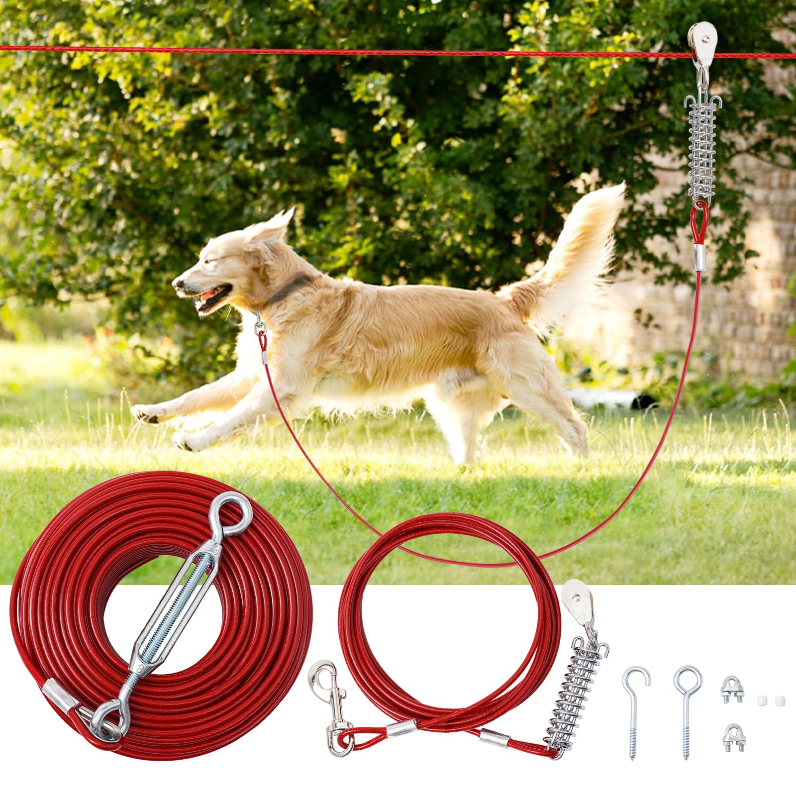 LUFFWELL 120FT main cable in yard enabling expansive playtime