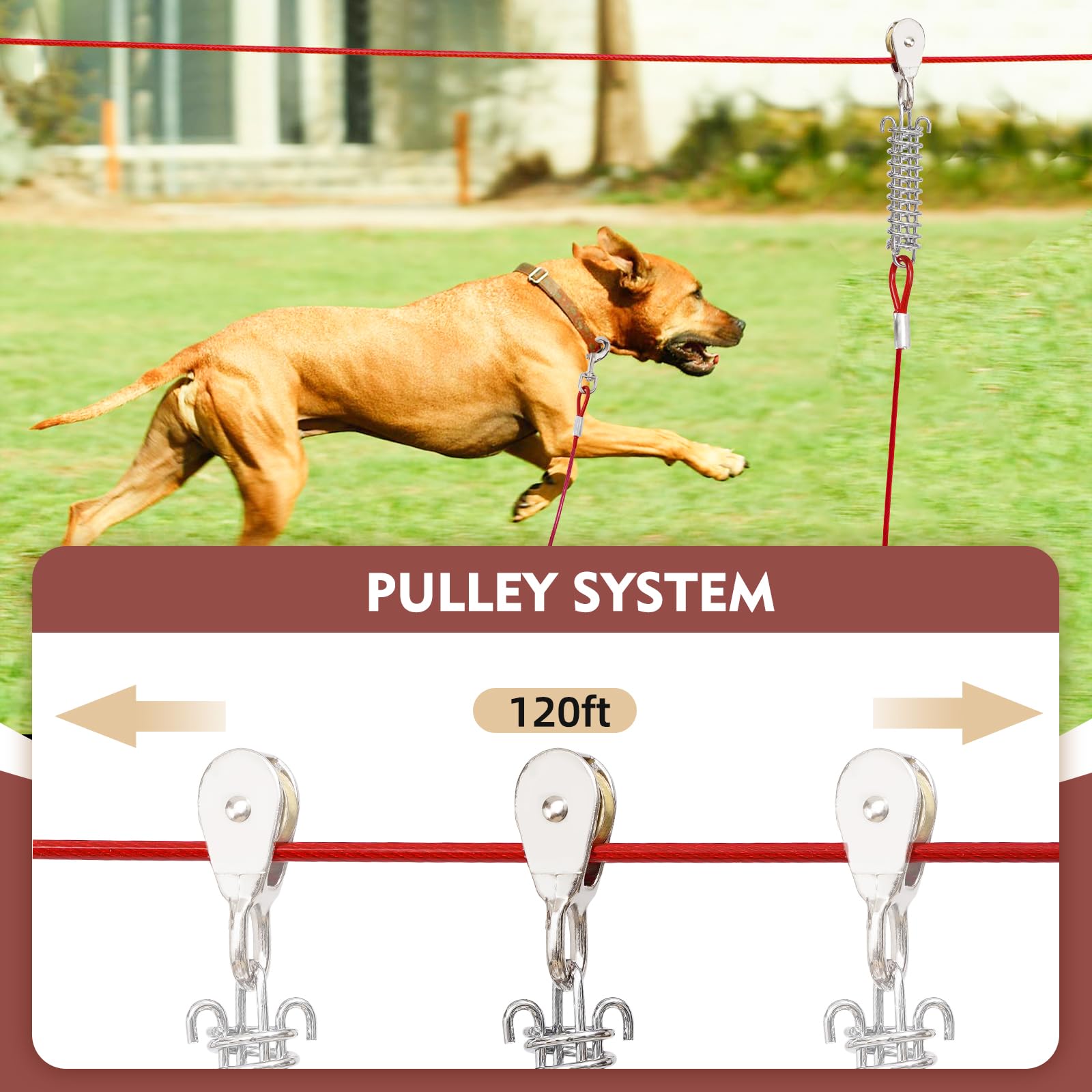 LUFFWELL 360° swivel clip prevents tangling during runs