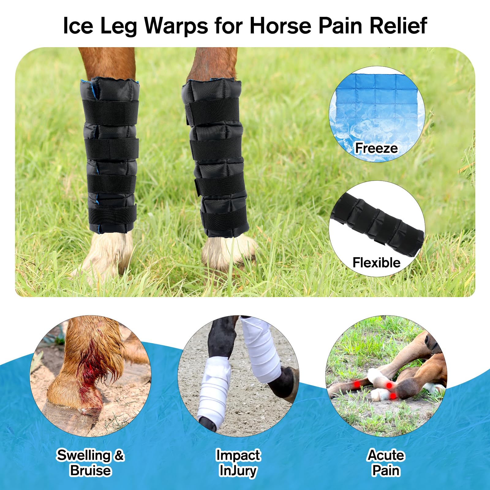 LUFFWELL size-17x16-inch image emphasizes full-leg coverage versatility.