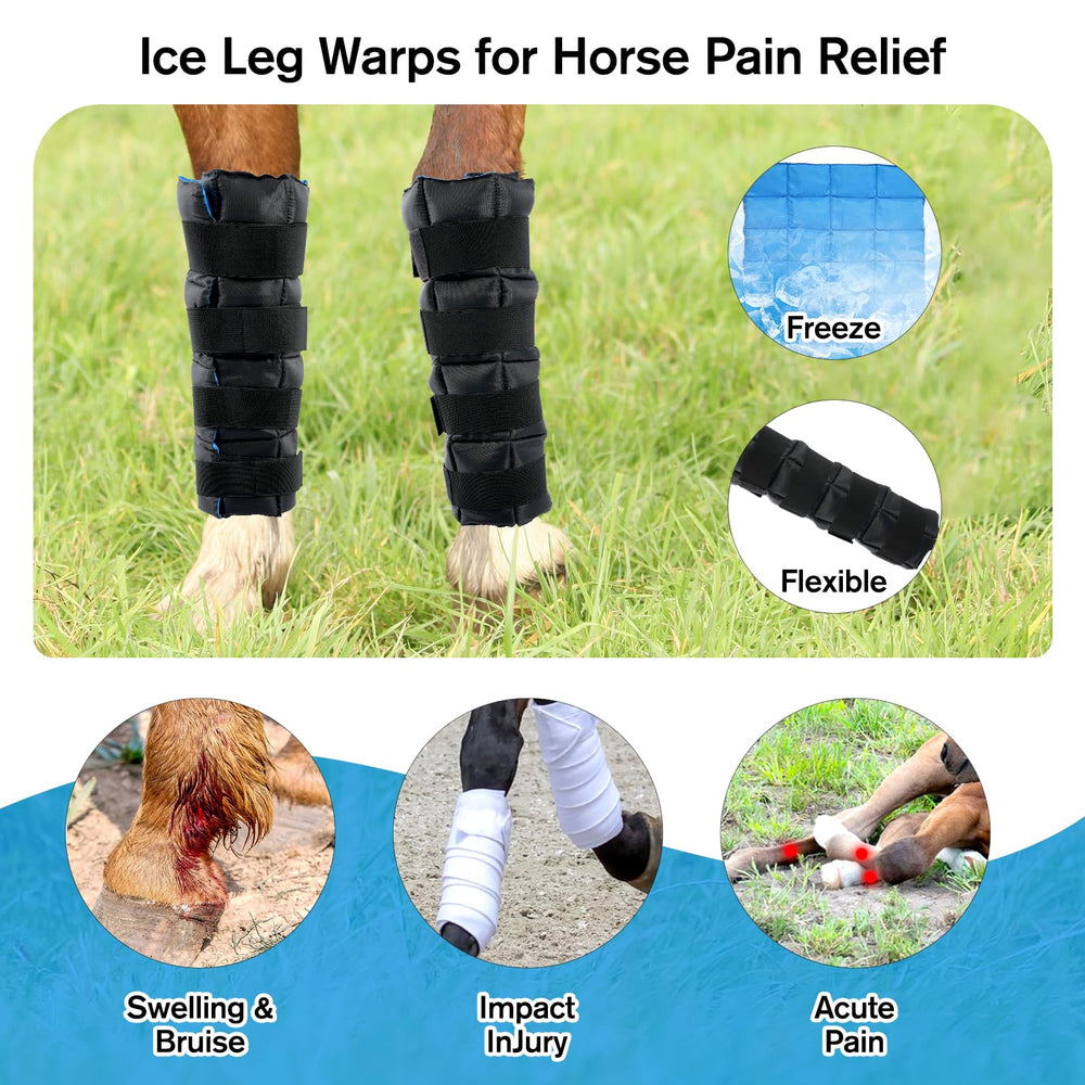 LUFFWELL horse leg wraps durable shell and double-sealed packs enhance reliability for daily use