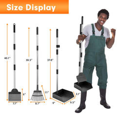 LUFFWELL poop scooper assembly shows safe, rounded-edge setup.