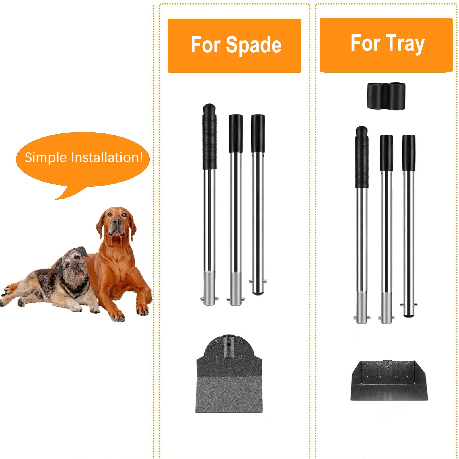 LUFFWELL aluminum-tray closeup highlights rustproof surface for low-maintenance waste removal.