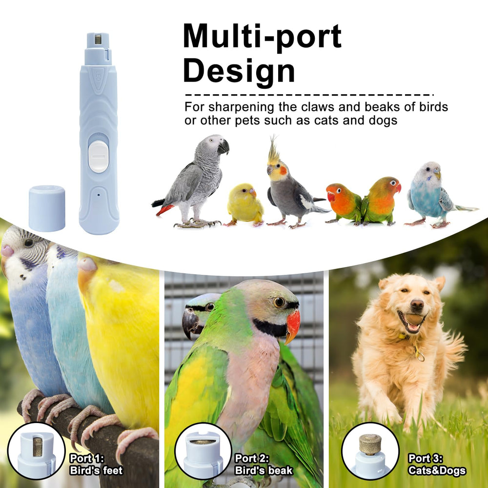 LUKHMELF bird nail grinder operates quietly for peaceful sessions