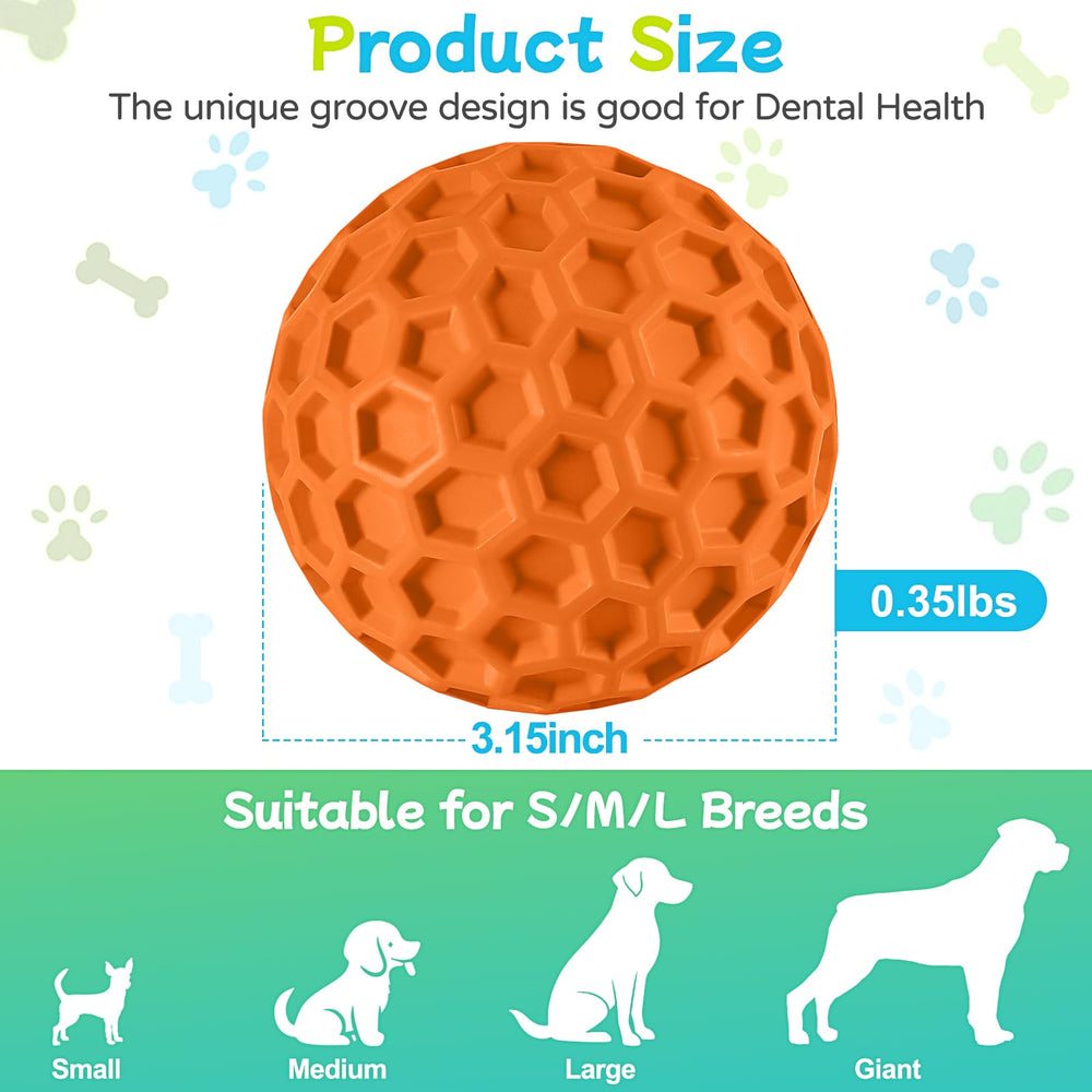 LUKITO chew toy side view highlighting durable rubber and squeaky action.