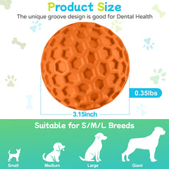 LUKITO chew toy side view highlighting durable rubber and squeaky action.