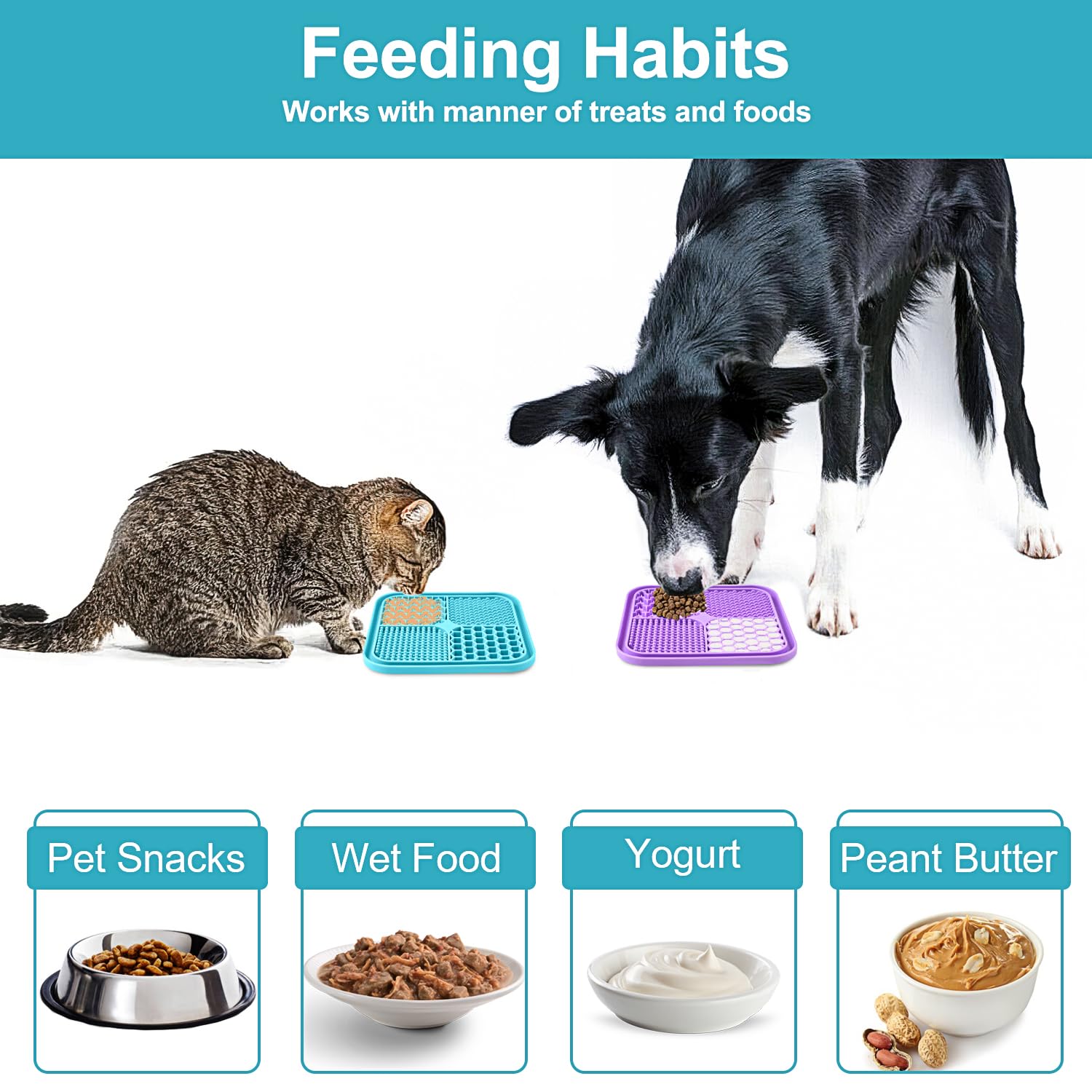 LUKITO licking mat helps calm dogs during vet visits or baths.