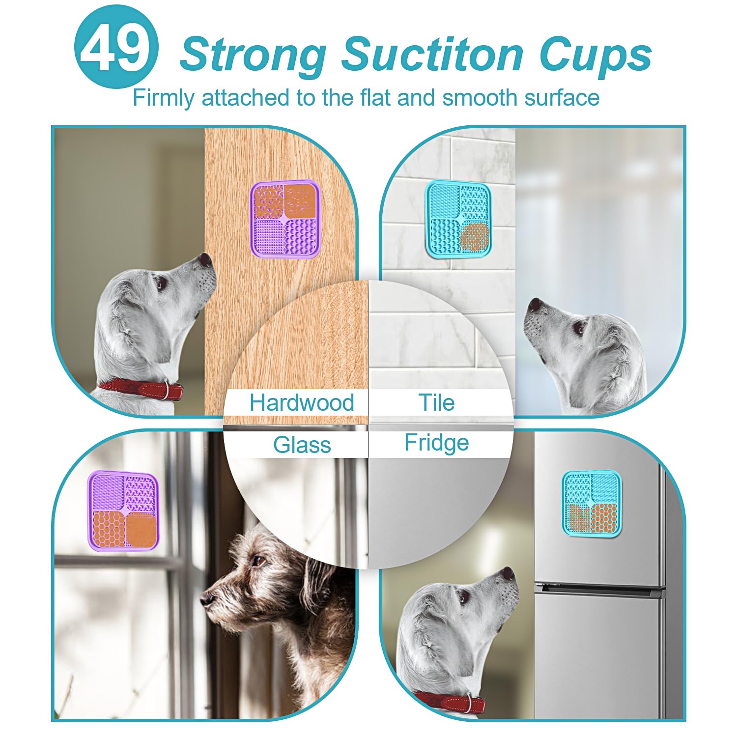 LUKITO licking mat is dishwasher-safe for easy cleanup after use.