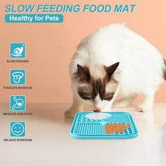LUKITO licking mat suitable for dogs and cats during feeding and grooming sessions.