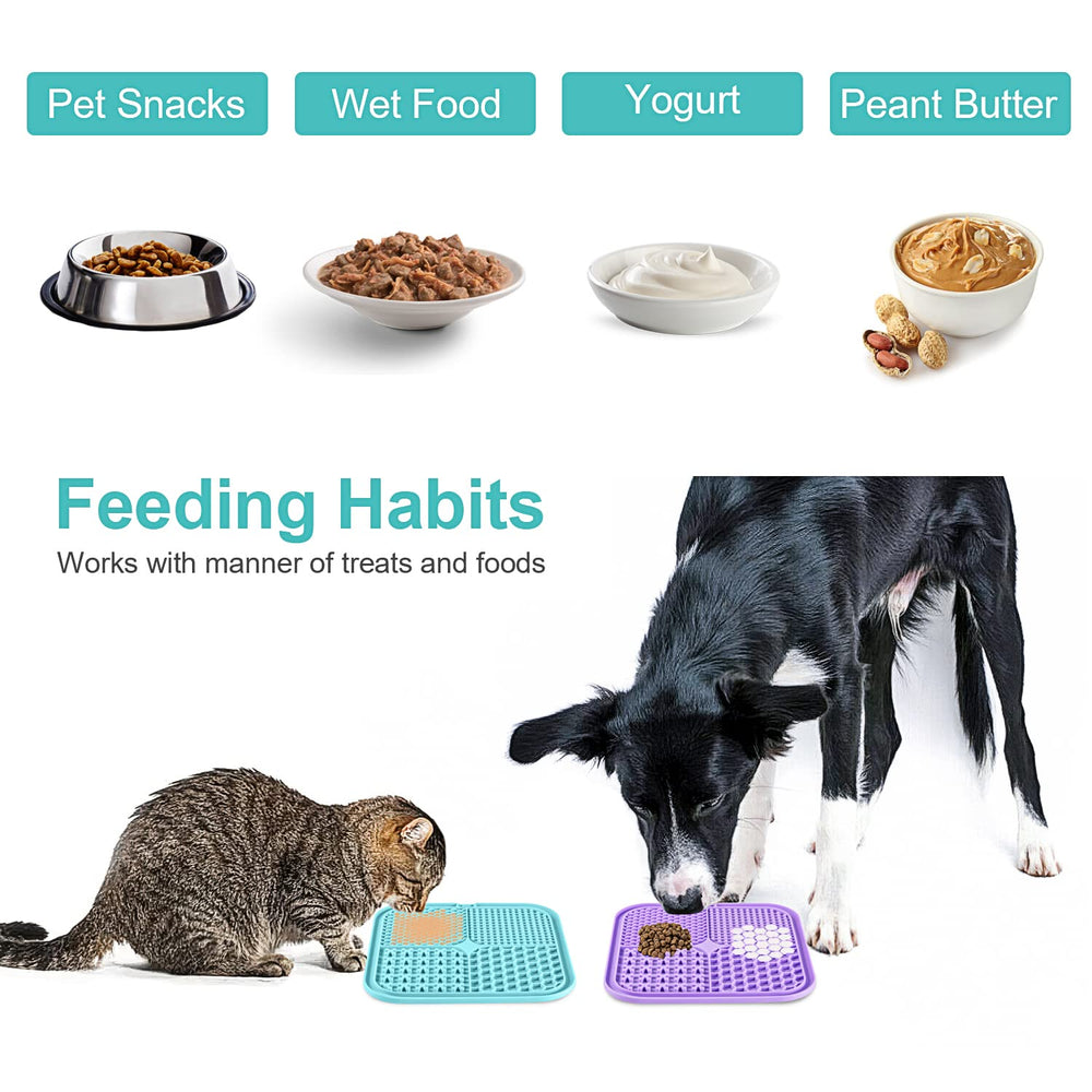 LUKITO licking mat helps pets enjoy treats, potentially easing anxiety and boredom.