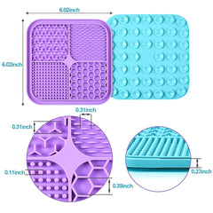 LUKITO licking mat designed for spreadable treats promotes longer engagement.