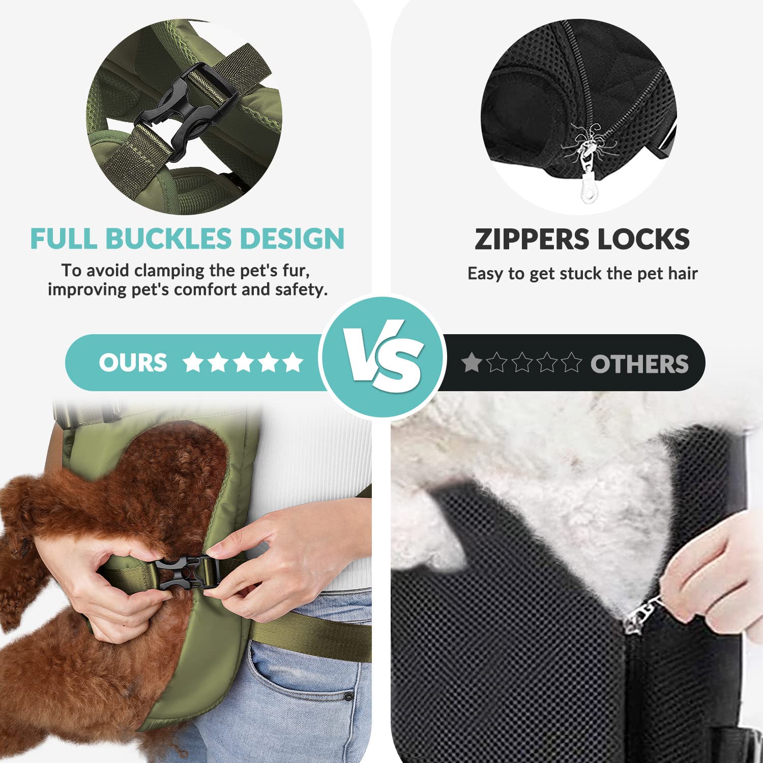 Lukovee dog backpack carrier easy-assembly for quick outings.