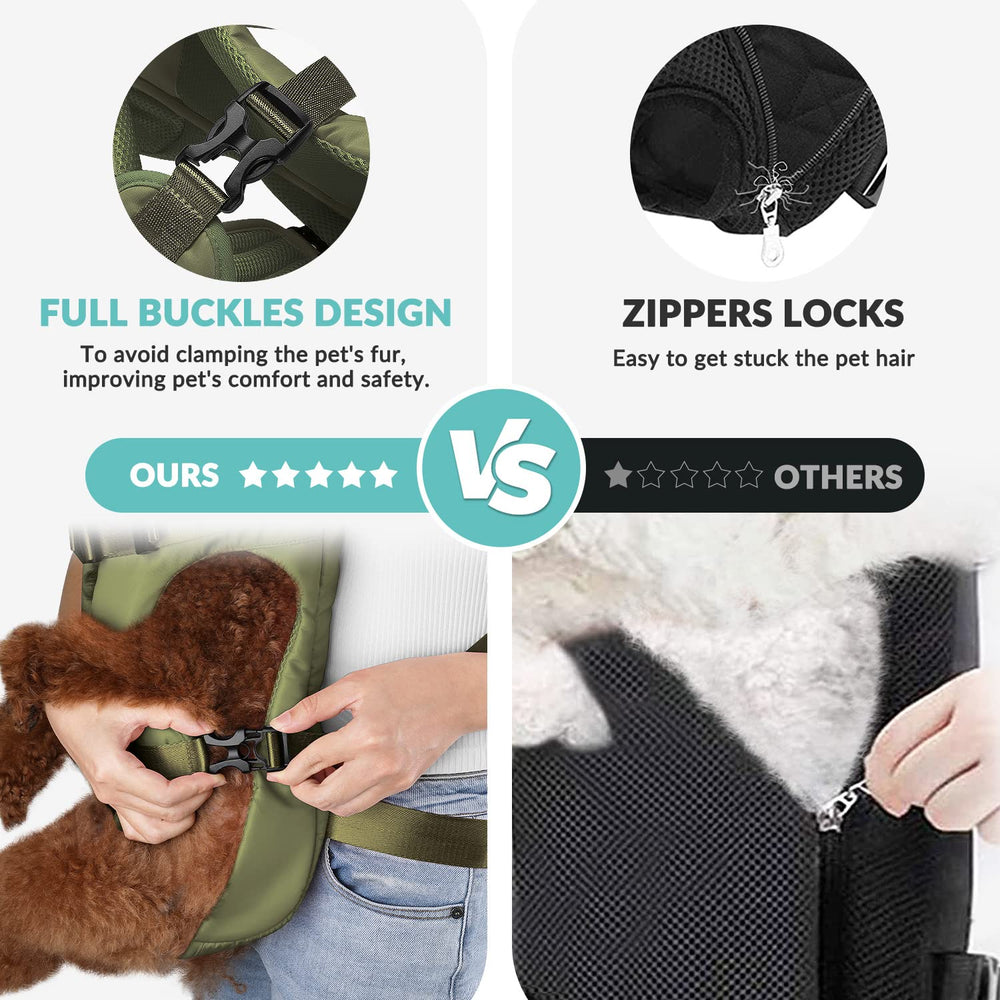 Lukovee dog backpack carrier easy-assembly for quick outings.