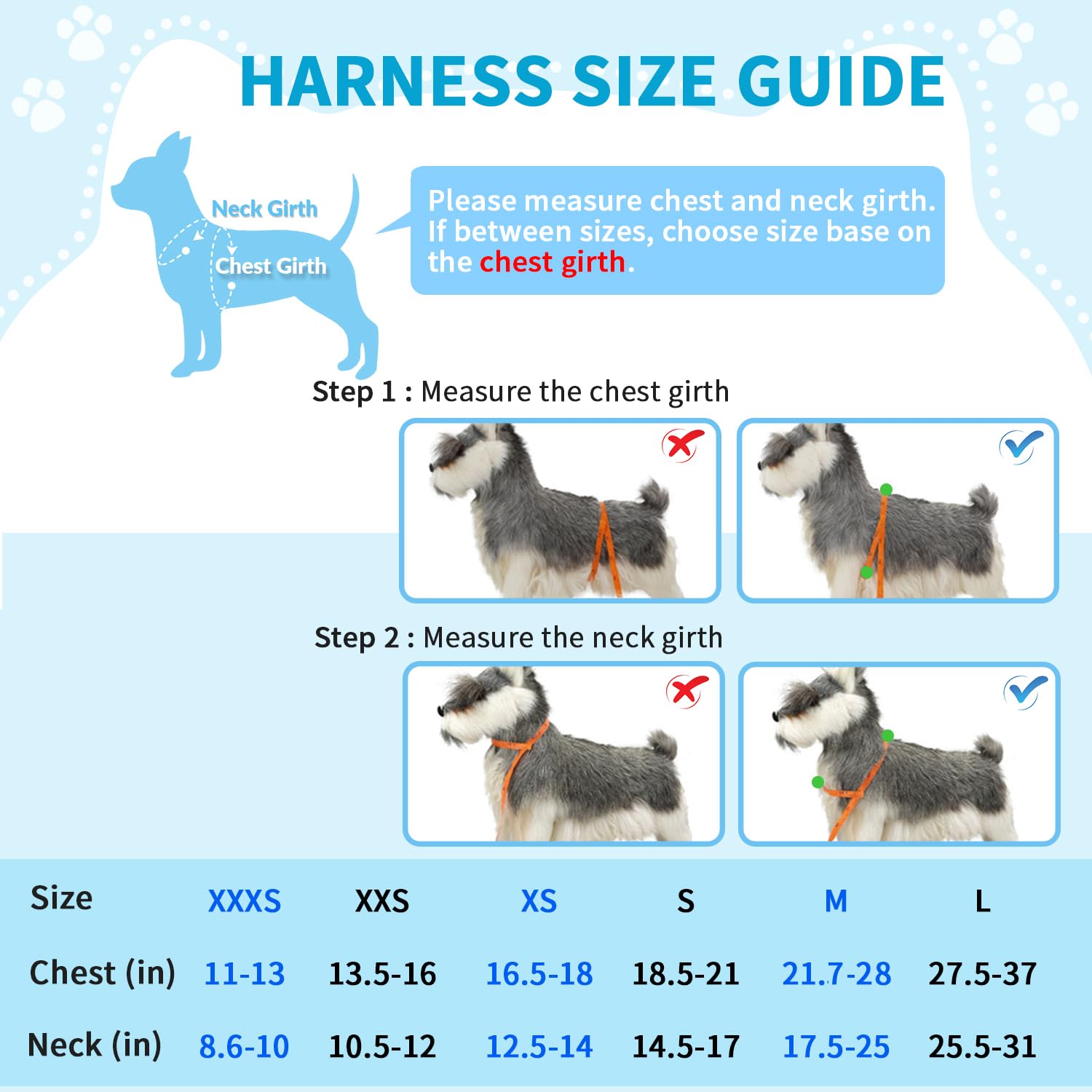 Lukovee adjustable four-point harness for a perfect fit on any dog size.