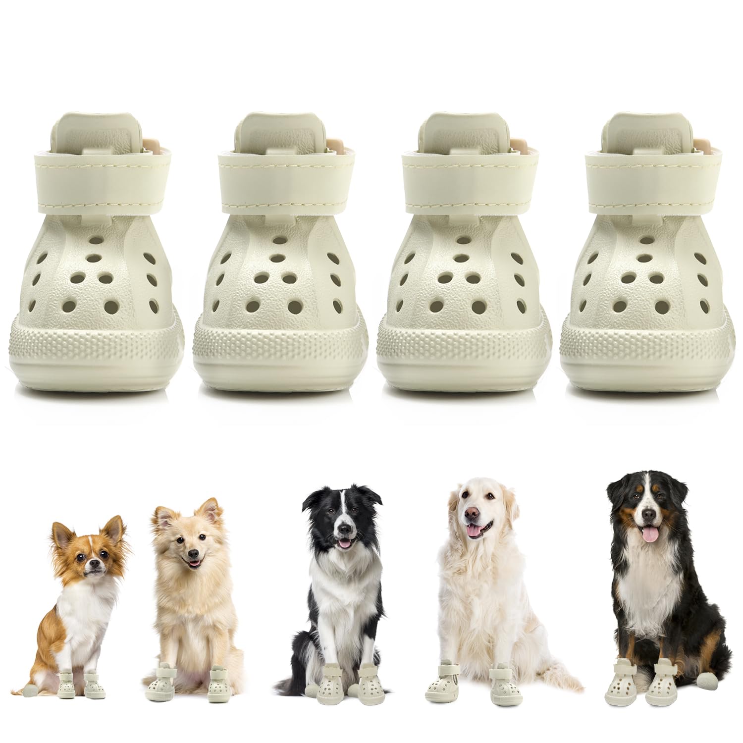 Lukovee dog shoes show breathable upper for cooler paws on hot days