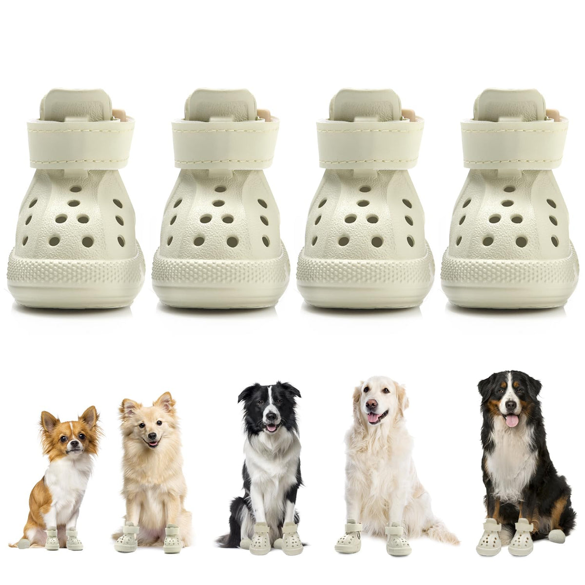 Lukovee dog shoes show breathable upper for cooler paws on hot days