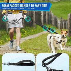 Lukovee dual bungee extensions provide elastic shock absorption for smooth walking.