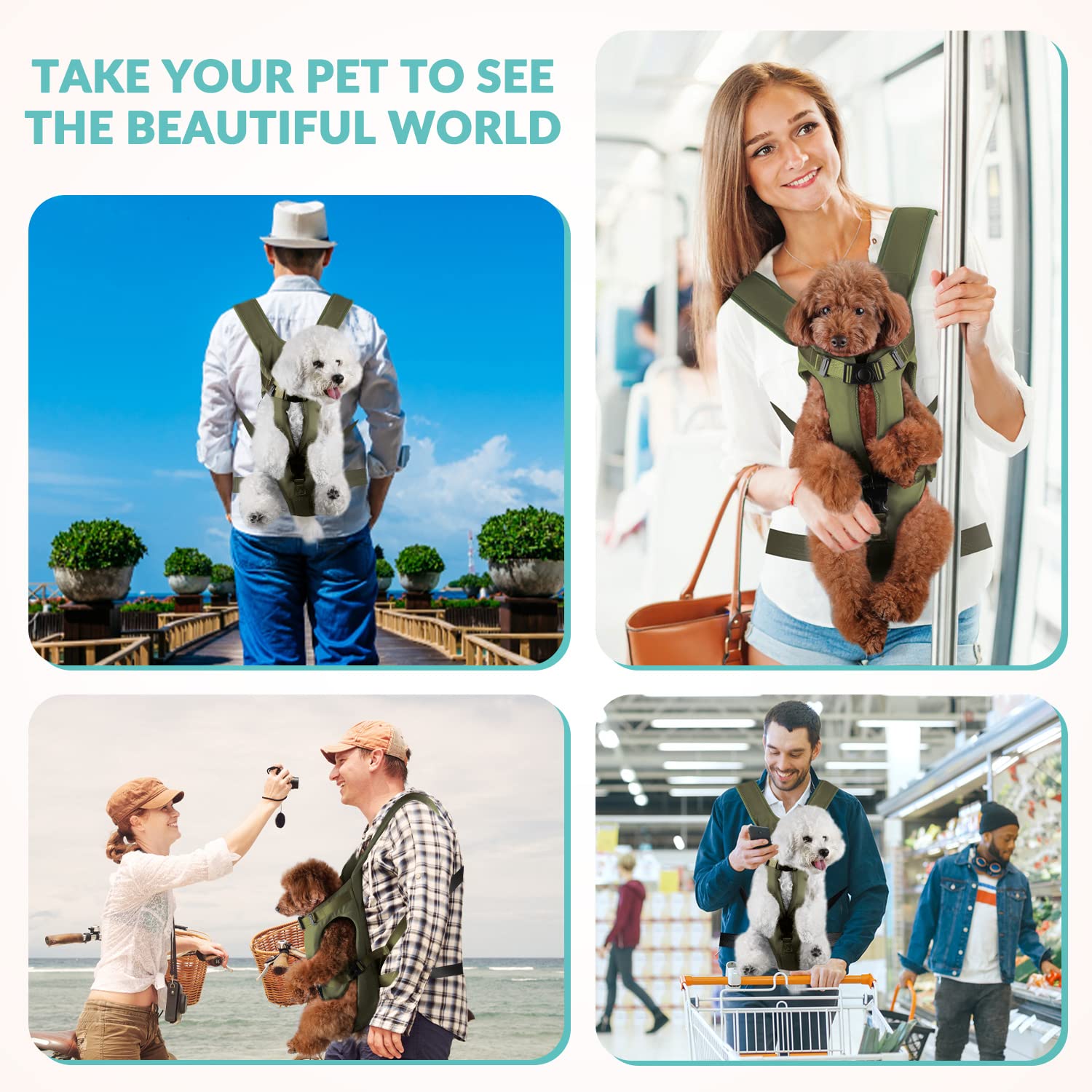 Lukovee foam-padding in dog backpack carrier for comfort and support.