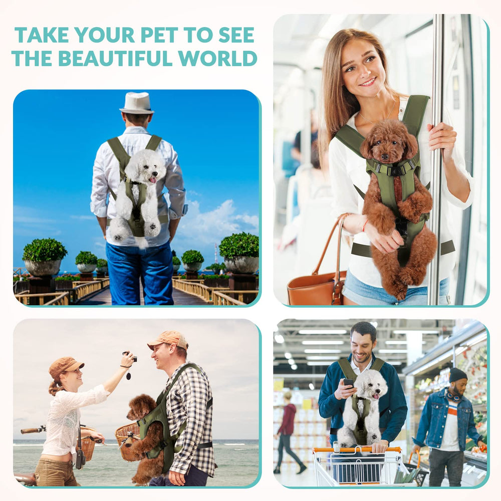 Lukovee foam-padding in dog backpack carrier for comfort and support.