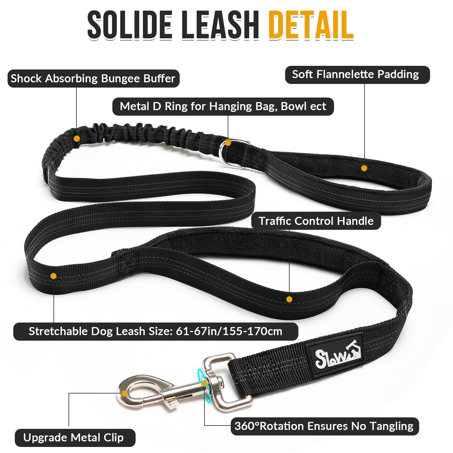 Lukovee Leash double handles image highlights versatile control in crowds